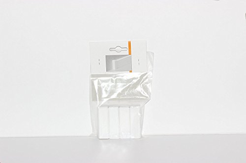 4er Packung Original KGM Ecktürme Eckstäbe Ecken 65mm (klein) aus Holz (lackiert) für weiße Leisten z.B. Altberliner Hamburger Profil - 2