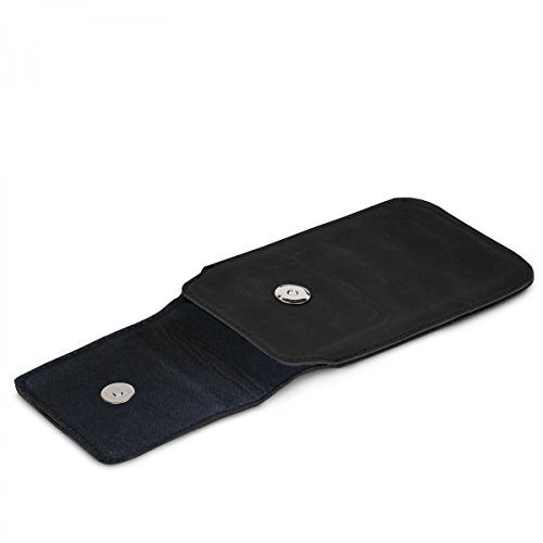 ROYALZ Ledertasche für Samsung Galaxy S7 Edge Tasche Leder mit Gürtelclip Case Cover Schutztasche Handy-Zubehör Hülle schwarz - 2