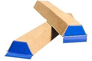 Tumbl Trak Sectional Floor Suede Balance Beam, 1.2m x 10cm Gymnastics Beam, Package of 2