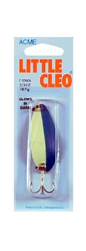 Preisvergleich Produktbild ACME Little Cleo Fishing Terminal Tackle, 2 / 85 g, Glow Blau