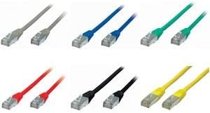Cat 5e Patch Cable Ethernet Lan Shielded Gigabit Network Cable RJ45 °F/UTP Patch Cable Twisted Pair with 2 x RJ45 Connector for Patch Panels, Routers, Modems DSL and other devices with an RJ45 connection green Green 7.5