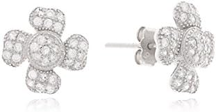 Alexandra Silver Flower Earrings