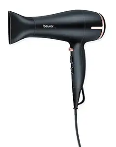 Beurer HC 60 1400 watts hair dryer with 3 heat & 2 blower setting and Detachable Slim professional nozzle | Volume diffuser | 3 Years Warranty.