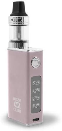 Deluxe Sub Ohm Vape Kit, Electronic Cigarette, Variable wattage 20W - 50W + 2ml E-Liquid Capacity + Built in 1500mAh Battery + Micro USB Charging Cable Included, No Nicotine, No E-Liquid (Pink)