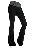 BAISHENGGT - Femme Pantalon de Yoga Jogging Sport Elastique Extensible Noir Taille Gris XL