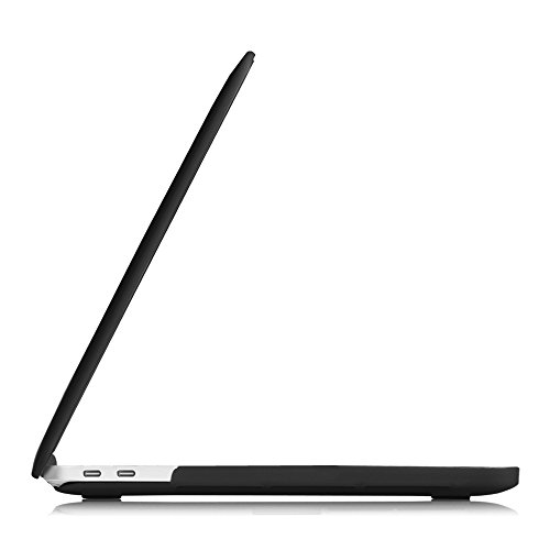 Fintie MacBook Pro 15 Hülle 2016 – Ultra Slim Hochwertige Matt Gummierte Hartschale Tasche Schutzhülle Snap Case für NEUESTE 15-zoll MacBook Pro 15″ (2016 Freisetzung) A1707 mit Touch Bar and Touch ID, Schwarz - 5