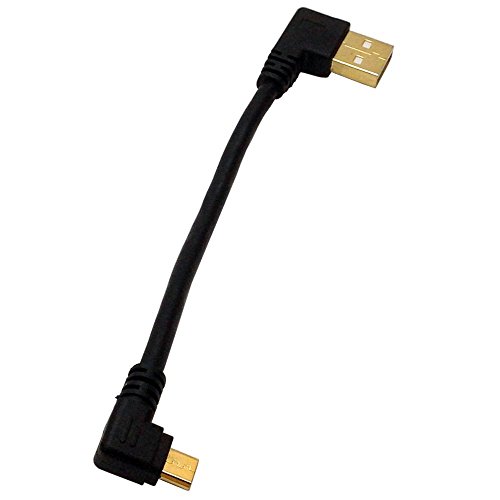 OFU® USB 2.0 Kabel 90°High Speed A-Stecker auf Micro-B-Winkelstecker Ladenkabel Vergoldet Rechts Winkel Datenkabel für Huawei Mate 8/For ZTE Blade L110/ZTE Axon 7/For Huawei Nexus 6P/For Huawei Mate S Nexus 6P/For Huawei Mate S II/Mate9,For ZTE Blade S6,For HTC One M10,For Coolpad,For lenovo zuk z2,For Meizu Pro6,Micro USB android mobile phones-(schwarz,1M) - 2