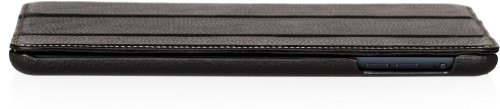 StilGut Couverture Case, Tasche aus feinstem Leder für das Apple iPad mini mit Retinadisplay & iPad mini 3 unterstützt Smart-Cover Funktion, Schwarz - 7