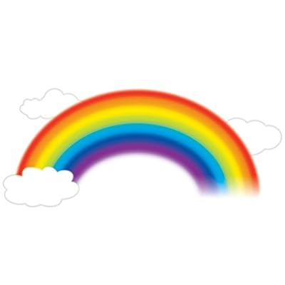 Thedecofactory Jomoval Room Mates Sticker mural pour enfant Repositionnable Arc en ciel