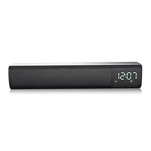Tooarts TM125 BT Soundbar Audio Player Wireless Speaker Subwoofer 3D Surround Speakers FM Radio Clock TF USB for Home TV PC
