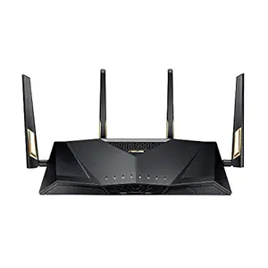 ASUS Quad-Core, Next-Gen WiFi 6, Wireless 802.11ax Dual Band Wi-Fi Adaptive QoS AX6000 Router (RT-AX88U)