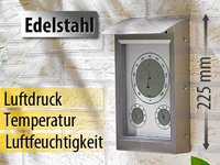 infactory Außenwetterstation mit Hygro- und Barometeranzeige - 3