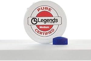 LEGENDS CUE SPORTS Legends Rory McLeod Snooker Cue Tips (10mm)- Certified Pig & Alcohol Free Pool Cue Tips Crafted with Blue Cue Chalk Powder for Optimum Ball Control- Snooker Cue Tip Endorsed by Legends
