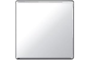 BRITISH GENERAL BG-Nexus-Flat-Plate Screwless Flat Plate Single Socket Blanking Plate,Polished Chrome Finish