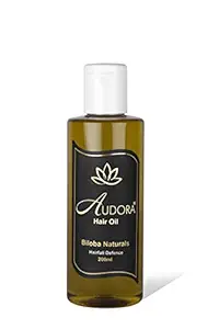 AUDORA BILOBA NATURALS Hair Oil - Controls Hair Fall - Boosts Hair Growth (200ml)