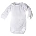 Polarn O. Pyret Unisex Baby Classic PO.P Organic Long Sleeve Bodysuit, Soft White, 6-9 Months
