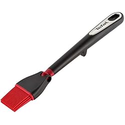 Tefal K2072414 Ingenio Pinceau Silicone avec manche anti-dérapant ustensile de cuisine noir et rouge résistant sans bisphénol A avec insert silicone