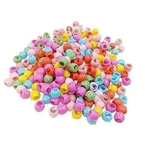 Trendy Works MultiColored Plastic Hair Claw Clips Mini Hair Beads Clips Hair Accessories for Women, girls and toddlers (Pack of 50pcs)