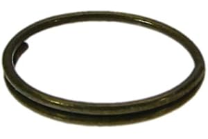 AMBROS - KRISTALL 100x Kristall Verbinder Ring Ø 10mm Altmessing ~ Kronleuchter Lüster