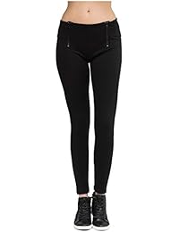 trueprodigy Casual Mujer marca Leggin elastico ropa retro vintage rock vestir moda deporte sexy pontalon slim fit designer cool urban fashion leggings color negro 6373508-2999