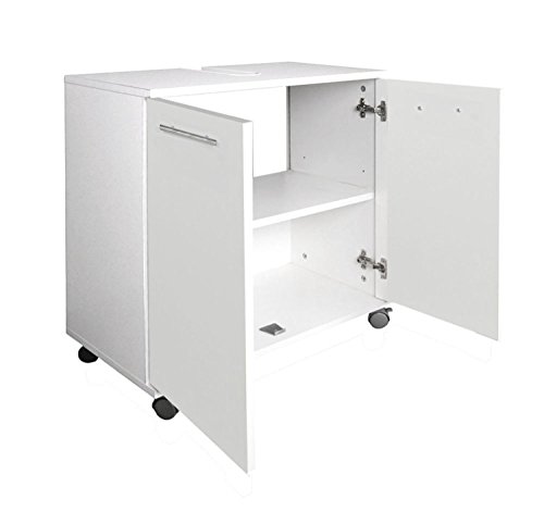 Schildmeyer 105700 Waschbeckenunterschrank, 60 x 63,5 x 32,5 cm, weiß - 2