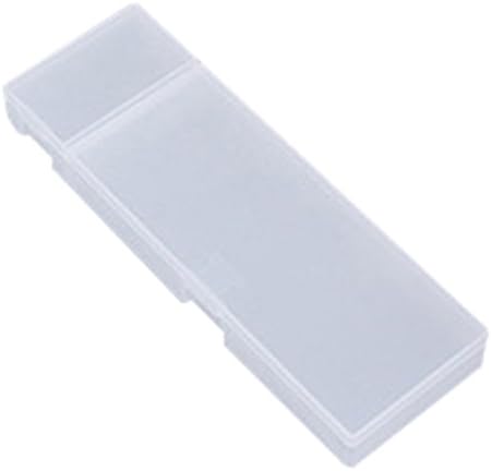 Hydaa Transparent Plastic Pencil Case Pen Box for Kids Office School Supplies Lovely Stationery Holder Organizer (White)