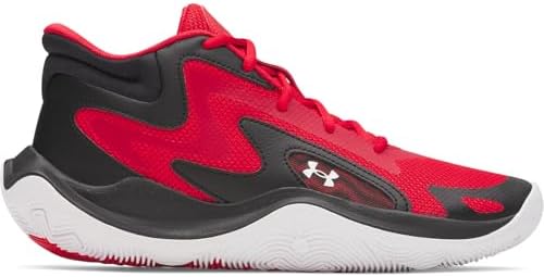 Under Armour Sneaker Unisex UA Jet '25, Rosso, Nero, Bianco., 41 EU