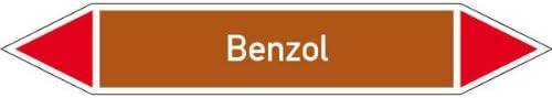 Pipeline KENNZ/Arrow Plaque Gr8 Burn. FLüSSIGK. (Brown, Red, Self 12,6x2,6 cm Version: P8013 – BENZOL P8013