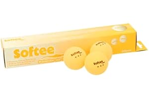 AND TREND Pelotas Ping Pong Softee 40 mm Caja 6 Amarillo Fluor