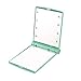 Produktbild Vige Compact Folding Magnetic Opening bewegliche Taschen-LED Spiegel Dame Cosmetic Rasierspiegel Geschenk Einbau-Stellen LED-Birnen Spiegel - Minzen-Grün