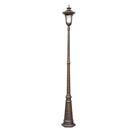Preisvergleich Produktbild Europäische im Freienmetallrasengarten-Stehlampe, Retro- Dachbodenrost farbige Straßengarten-wasserdichte Straßenlaterne ( Size : XL )