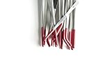 RepTech high quality, low cost PVC tipped tweezers, straight or angled, many sizes available (Angled, 12 cm)