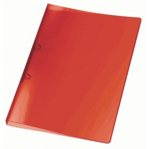 Preisvergleich Produktbild 25 x Veloflex Ringbuch A4 Propyglass 15mm 2 Ringe rot