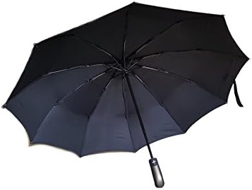 Windproof umbrella, Automatic Umbrella, Compact Umbrella, Folding Umbrella, Clear Umbrella for car &amp; bags, Nonslip ergonomic handle, 42 inches wide, 10 ribs, Umbrella designed for UK