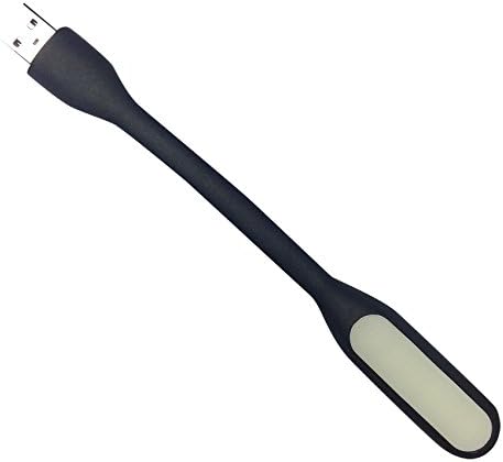 Deet® Flexible USB Keyboard/Reading Light for Laptop/PC [Black]