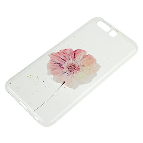Huawei P10 Hülle Rosa Schleife Ultra dünn Transparent TPU Silikon Case Soft Backcover mit Schön Muster Schutz Handy Bumper Schale für Huawei P10 - 4