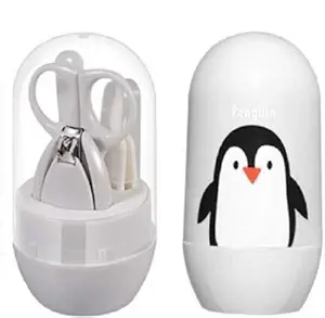 Chinmay Kids Baby, Infant and Toddler Grooming Nail Cutter Kit with Scissors/Baby Nail Clipper Safety Cutter & Manicure Pedicure Care Kit (Grey)