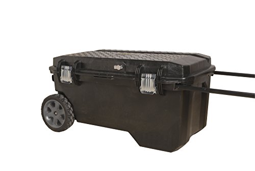 Stanley FatMax Mobile Montagebox „Structural Foam“, 113 Liter Ladevolumen, Schwerlasträder, Metallschließen, 1-94-850 - 2