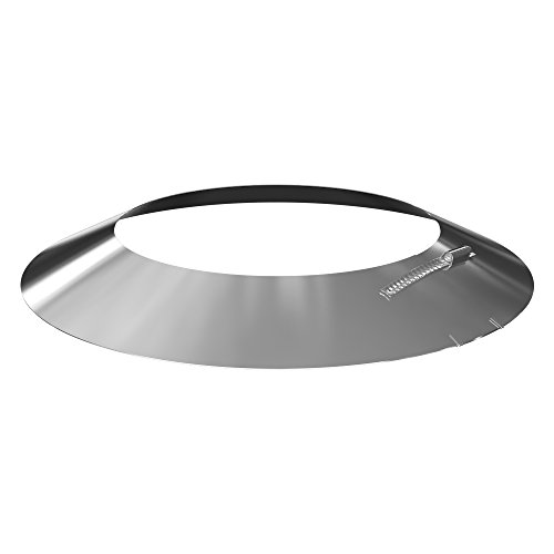Edelstahl Schornstein 0,5mm Set Laenge ca. 4,8 Meter Wandmontage -120mm Abstand verstellbar DW 150 - 8