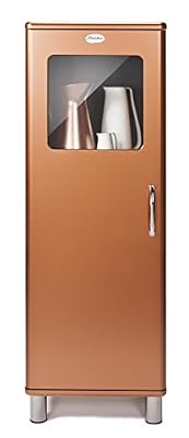 TENZO Malibu Rangement 1 Porte Lucarne, Panneaux de Particules & MDF, Cuivre, 50 x 41 x 143 cm