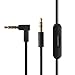 Produktbild Kreema Ersatz Audio Kabel + Inline Controller Mikrofon (Schwarz) fur Beats von Dr. DRE Kopfhorer Solo / Studio / Pro / Detox