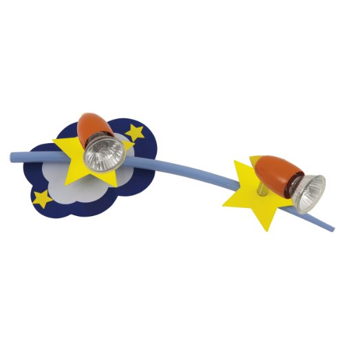 Preisvergleich Produktbild Heitronic Kinder Wandleuchte Stars, Bunt, Kunststoff / Metall, 27360