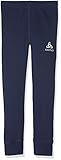EFFECT by ODLO by ODLO Odlo Kinder BL Bottom Long Active WARM Kids Hose, Diving Navy, 128