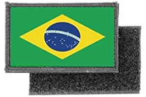 AKACHAFACTORY toppe toppa patch bandiera stampado applique banderina brasile