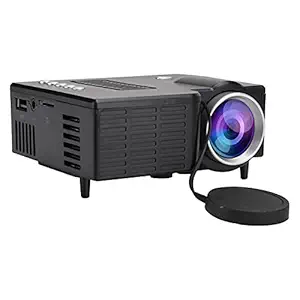 HD Projector, Video 1080P Portable Projection Machine, for Movie Playing Meeting Projection Home Theater System Media Entertainment(Black, Black)