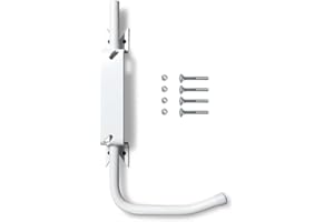 HONBEANIFY BLOQUE VOLET DROIT BLANC: Arrêt de volet avec poignée pour ouvrir et fermer facilement tous volets battants. Blocage des volets ouverts. Côté droit vue de l'intérieur. Volet ouvrant sur la droite