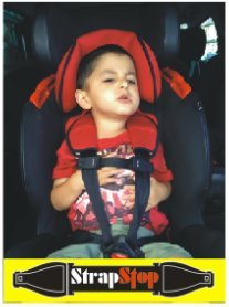 2 x Strapstop - Not Houdini Stop, Push Chair, Car Seat Harness Chest Clip