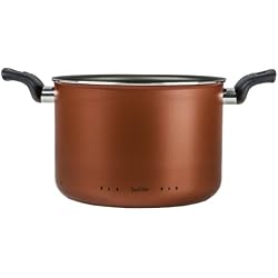 Moneta Alluflon Zecchino Casserole Antiadhérente, Diamètre 24 cm, Aluminium, 8 litres, Orange