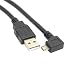 Produktbild Lozse 0.25m 0.82ft Mini USB B 5pin Stecker nach unten gewinkelt 90 Grad zu USB 2.0 männlichen Datenkabel Lozse#8480