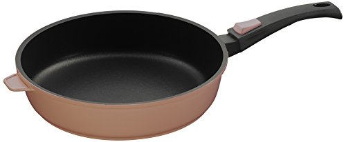 King 10001664 Sartén, aluminio fundido, Oro/cobre, 24 cm